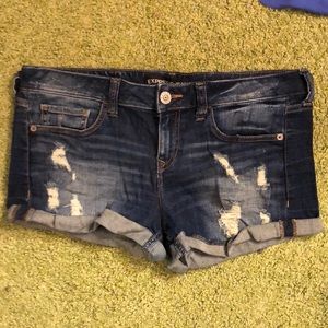 Denim shorts